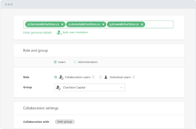 iDeals VDR interface 